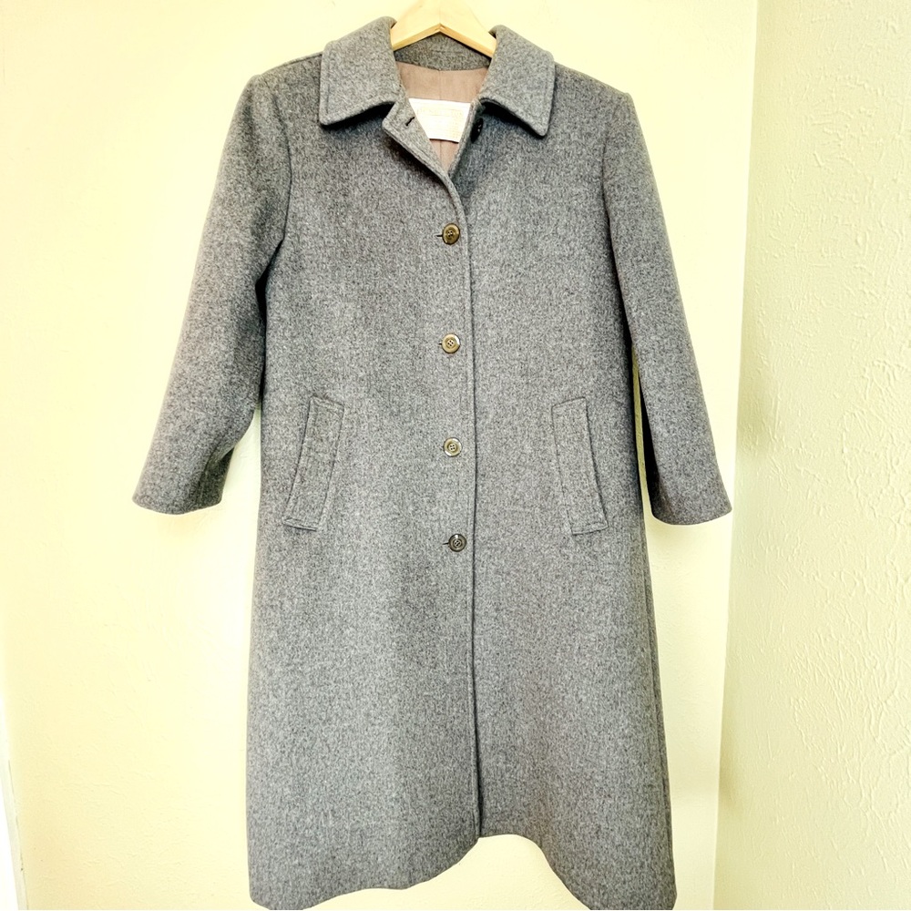 Pendleton Gray Wool Trench Coat